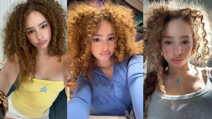 Canadian social media influencer Eliana Kalogeras with TikTok logo, representing her primary source of net worth growth