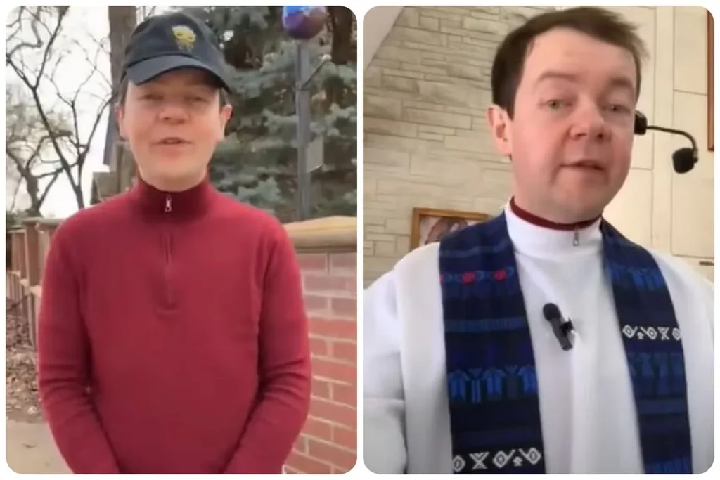 Adam Kotas during a career milestone celebration