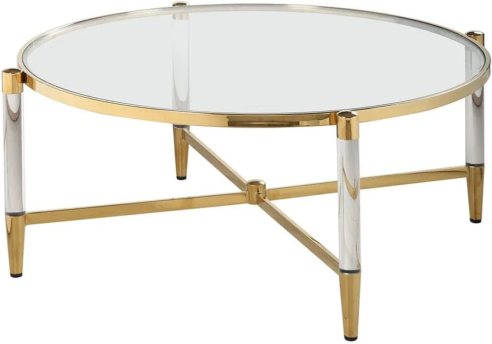 Milan Dante Cocktail Table, Brass 3